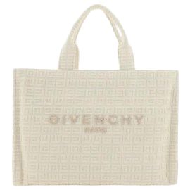 Givenchy Sac fourre-tout moyen en coton éponge Blanc