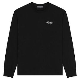 Givenchy Camiseta de algodón con estampado de logo Negro