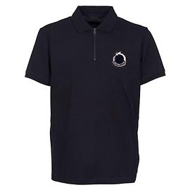 Moncler Polo com Patch de Logo Preto