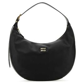 Miu Miu Borsa hobo in pelle Nero