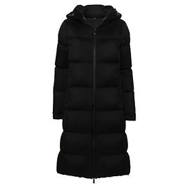 Moncler Arredoun Hooded Long Down Jacket Black