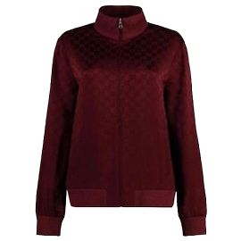 Gucci Jacquard Zip Jacket XJGSE Red