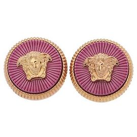 Versace Orecchini Medusa Big Stud Rosa