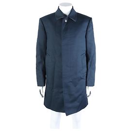 Thom Browne Langer Mantel Blau