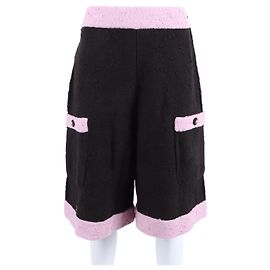 Chanel Knit Half Pants Brown