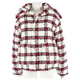 Gucci Jaqueta acolchoada de tweed Azul