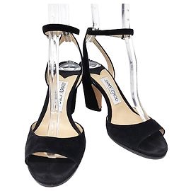 Jimmy Choo Sandali in camoscio Nero