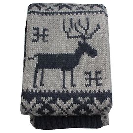 Dolce & Gabbana Dolce Gabbana Wool Blend Nordic Muffler Brown