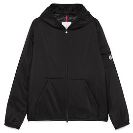 Moncler MONTEYNARD Hooded Short Down Jacket Black Black