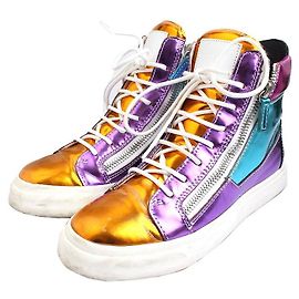 Giuseppe Zanotti Multicolor High-Top Sneakers Multiple colors