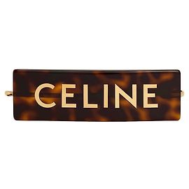 Céline Fermaglio per capelli Havana scuro dorato D'oro