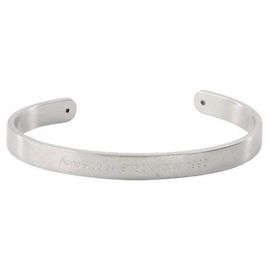Acne Bracciale a manica con logo Argento
