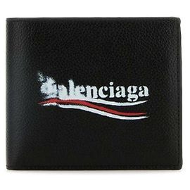 Balenciaga Portafoglio compatto con logo Nero