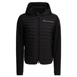 Moncler Cárdigan con capucha acolchada Negro