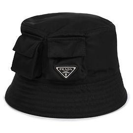 Prada Nylon-Bucket-Hat Schwarz