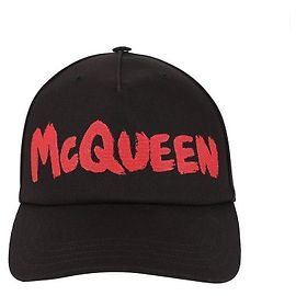 Alexander Mcqueen Logo Baseball Cap Rot