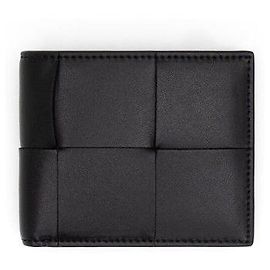 Bottega Veneta Cassette Black Bifold Wallet Black