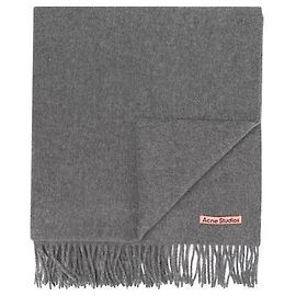 Acne Studios Schal Grau Melange Braun