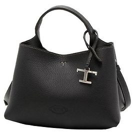 Tod's Timeless Metal Micro Tote Bag Black Black