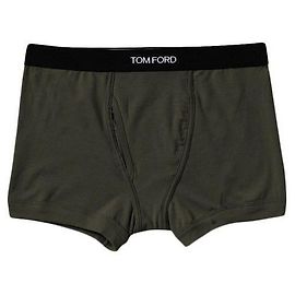 Tom Ford Caleçons élastiques avec logo vert militaire Vert