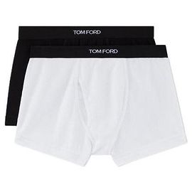 Tom Ford Elastic Logo Drawers Men's Underwear Black White Set White