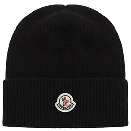 Moncler Kaschmir-Mütze schwarz Schwarz