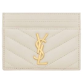 Tarjetero Monogram Saint Laurent Blanco