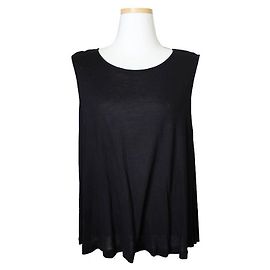 Top nero senza maniche Dries Van Noten Blu