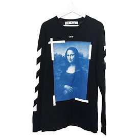 Off White Mona Lisa Arrow Long Sleeve Blue