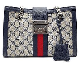Gucci Bolsa de ombro GG Supreme com cadeado Multicor