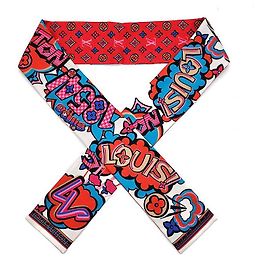 Louis Vuitton Bandana in seta Monogram Street Multicolore