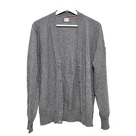 Moncler Gamma blauer Cashmere-Cardigan Braun