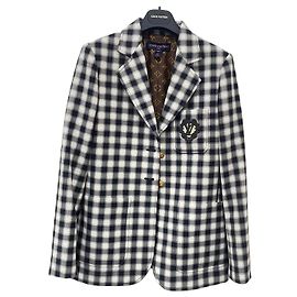 Louis Vuitton Preppy Blazerjacke Bishy Check Weiß