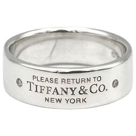 Tiffany & Co Tiffany Rückkehr-Diamantring Silber