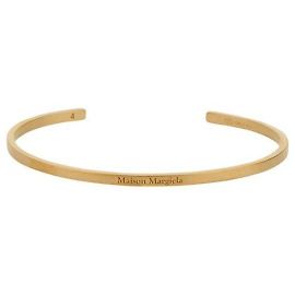 Maison Martin Margiela Pulsera de manchette con logo Maison Margiela Oro Dorado