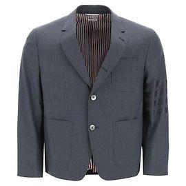 Thom Browne Woll-Sportjacke Bar Braun