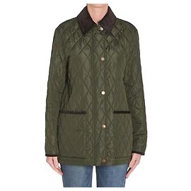 Burberry Jaqueta de celeiro de nylon acolchoada Jaqueta meia acolchoada Multicor