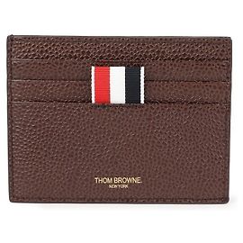 Thom Browne Stripe Cardholder Brown