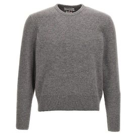 Thom Browne Rundhals-Pullover aus Merinowolle Braun