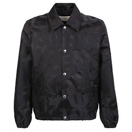 Alexander Mcqueen Graffiti Logo Jacket Black