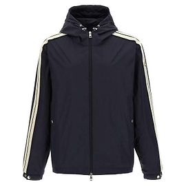 Moncler Hooded Jacket Dark Blue Blue