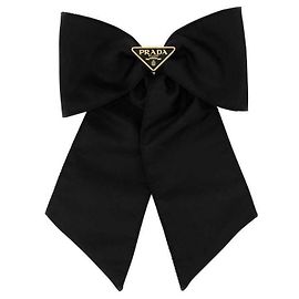 Prada Clip per capelli in nylon Nero