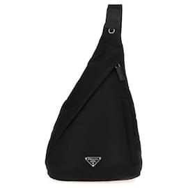 Prada Nylon and Leather Backpack Black