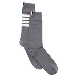 Thom Browne Stripe Lightweight Mid-Cap Socks Brown
