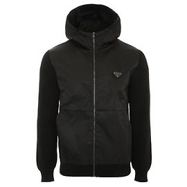 Prada Cashmere Wool Nylon Jacket Black