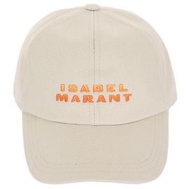 Isabel Marant Tyrone Logo Baseball Cap Weiß