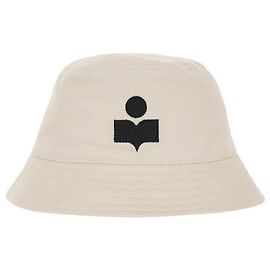 Isabel Marant Hailey Logo Bucket Hat ECBK Weiß
