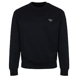 Prada Triangle Logo Sweatshirt Blue