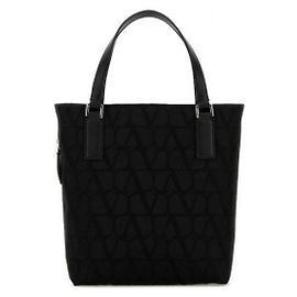 Valentino Borsa tote piccola Iconograph in twill Nero