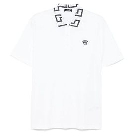 Versace Poloshirt mit kurzen Ärmeln Weiß